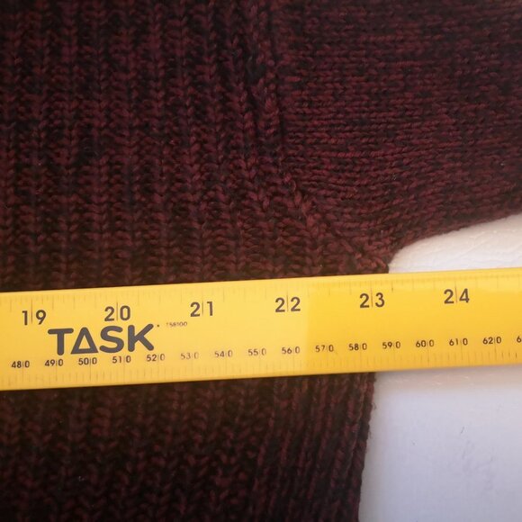 2 / $30.00 - George Ladies Burgundy with Black V-neck Sweater - Picture 8 of 10